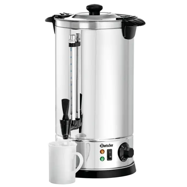 Heetwaterdispenser | RVS | 8.5L | 30°C/100°C | 1.6kW (230V) | Dubbelwandig | 225x225x470(h)mm
