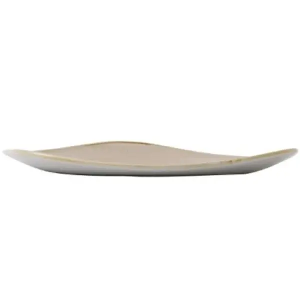 Borden | STONECAST | Keramiek | Crème | 12 Stuks | Ø203mm