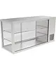 IDEAL AKE Koelvitrine | AKV-S | 299L | RVS | +6°C/+12°C | Geforceerd | 3 Niveaus | 1410x510x695(h)mm 