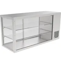 IDEAL AKE Koelvitrine | AKV-S | 299L | RVS | +6°C/+12°C | Geforceerd | 3 Niveaus | 1410x510x695(h)mm