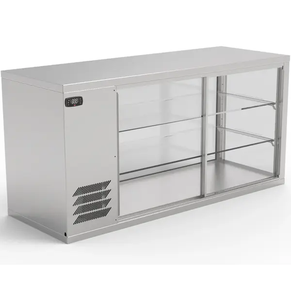 Koelvitrine | AKV-S | 299L | RVS | +6°C/+12°C | Geforceerd | 3 Niveaus | 1410x510x695(h)mm