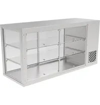 IDEAL AKE Koelvitrine | AKV-S | 299L | RVS | +6°C/+12°C | Geforceerd | 3 Niveaus | Zelfbediening | 1410x510x695(h)mm