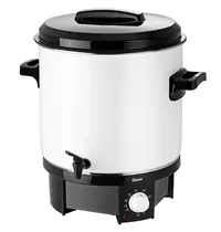 Bartscher Verwarmde Drankendispenser | Wit/Zwart | 28L | 30°C/100°C | 1.8kW (230V) | Enkelwandig | 370x370x500(h)mm