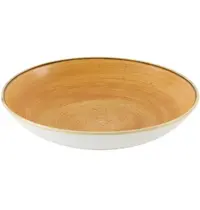 Churchill Coupeschalen | STONECAST | Keramiek | Oranje | 114cl | 12 Stuks | Ø248x36(h)mm