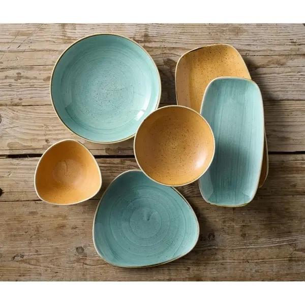 Coupeschalen | STONECAST | Keramiek | Oranje | 42cl | 12 Stuks | Ø182x30(h)mm