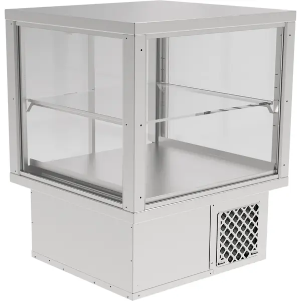 Drop-In Koelvitrine | AKV-S | 146L | RVS | +6°C/+12°C | Geforceerd | 2 Niveaus | 643x610x795(h)mm