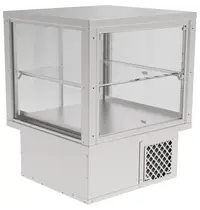 IDEAL AKE Drop-In Koelvitrine | AKV-S | 146L | RVS | +6°C/+12°C | Geforceerd | 2 Niveaus | Zelfbediening | 643x610x795(h)mm