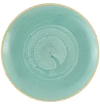 Churchill Coupeborden | STONECAST | Keramiek | Mintgroen | 12 Stuks | Ø217mm