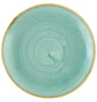 Churchill Coupeborden | STONECAST | Keramiek | Mintgroen | 12 Stuks | Ø165mm