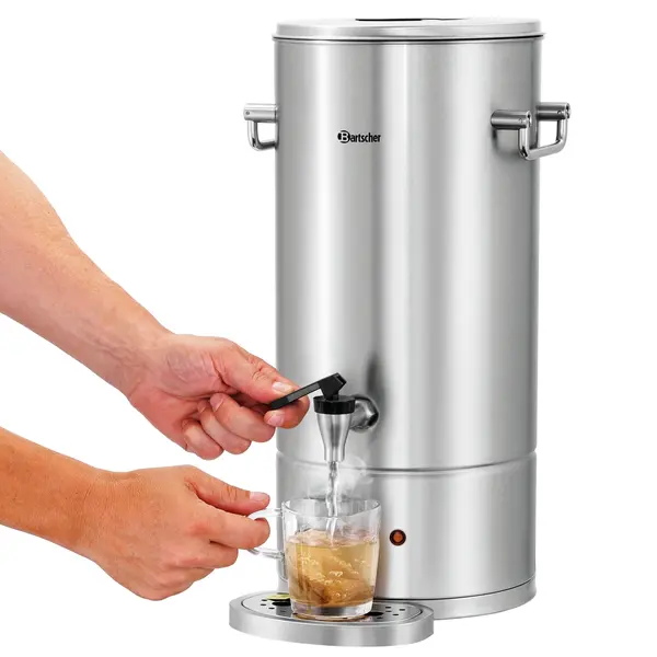 Heetwaterdispenser | SILVER | RVS | 9L | 30°C/95°C | 2.8kW (230V) | Dubbelwandig | Lekbak | 305x350x490(h)mm