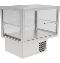 IDEAL AKE Drop-In Koelvitrine | AKV-S | 196L | RVS | +6°C/+12°C | Geforceerd | 2 Niveaus | 843x610x795(h)mm