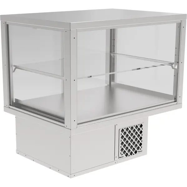 Drop-In Koelvitrine | AKV-S | 196L | RVS | +6°C/+12°C | Geforceerd | 2 Niveaus | 843x610x795(h)mm