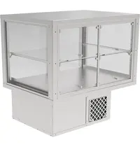 IDEAL AKE Drop-In Koelvitrine | AKV-S | 196L | RVS | +6°C/+12°C | Geforceerd | 2 Niveaus | Zelfbediening | 843x610x795(h)mm