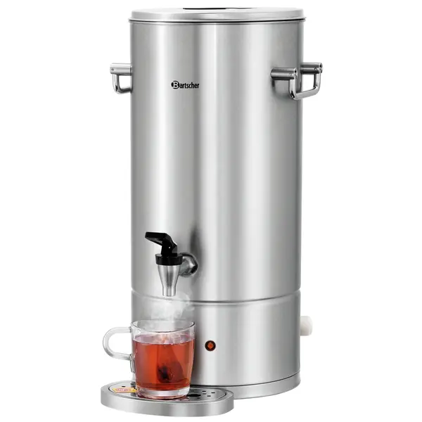 Heetwaterdispenser | SILVER | RVS | 9L | 30°C/95°C | 2.8kW (230V) | Wateraansluiting | Dubbelwandig | Lekbak | 305x350x490(h)mm