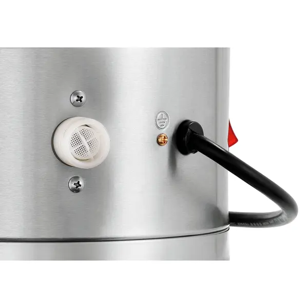 Heetwaterdispenser | SILVER | RVS | 9L | 30°C/95°C | 2.8kW (230V) | Wateraansluiting | Dubbelwandig | Lekbak | 305x350x490(h)mm