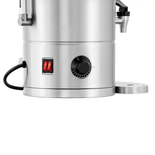 Heetwaterdispenser | SILVER | RVS | 9L | 30°C/95°C | 2.8kW (230V) | Wateraansluiting | Dubbelwandig | Lekbak | 305x350x490(h)mm