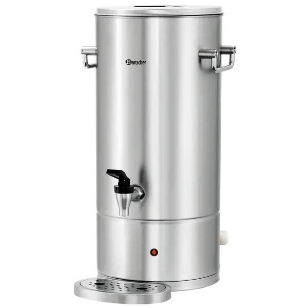 Heetwaterdispenser | SILVER | RVS | 9L | 30°C/95°C | 2.8kW (230V) | Wateraansluiting | Dubbelwandig | Lekbak | 305x350x490(h)mm