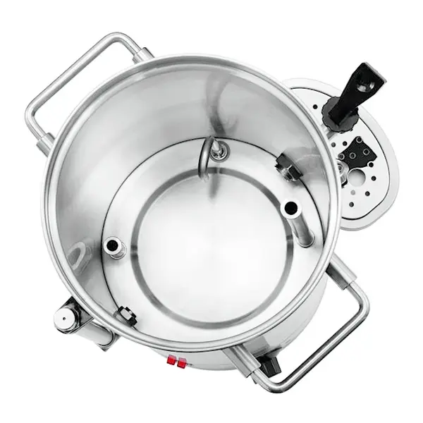 Heetwaterdispenser | SILVER | RVS | 9L | 30°C/95°C | 2.8kW (230V) | Wateraansluiting | Dubbelwandig | Lekbak | 305x350x490(h)mm