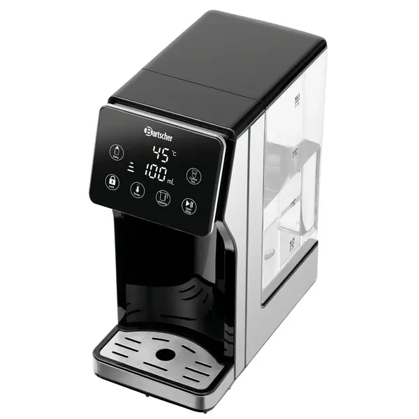 Heetwaterdispenser | RVS/Zwart | 3L | 40°C/100°C | 2.6kW (230V) | Touchscreen | Lekbak | 143x280x310(h)mm