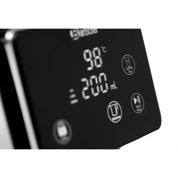Heetwaterdispenser | RVS/Zwart | 3L | 40°C/100°C | 2.6kW (230V) | Touchscreen | Lekbak | 143x280x310(h)mm
