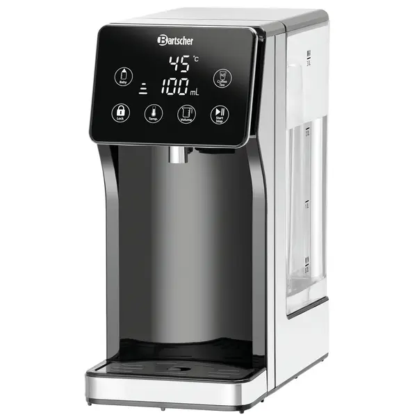Heetwaterdispenser | RVS/Zwart | 3L | 40°C/100°C | 2.6kW (230V) | Touchscreen | Lekbak | 143x280x310(h)mm