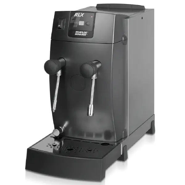 Heetwaterdispenser + Stoompijp | RLX4 | Zwart | 1.6L | 230V | Zwenkbare Uitlopen | Wateraansluiting | Lekbak | 245x509x448(h)mm