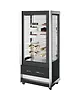 ISA Koelvitrine | CRISTAL TOWER | 718L | RVS/Zwart | +1°C/+10°C | Geforceerd | 6 Niveaus | Wielen (Geremd) | 930x745x2062(h)mm 
