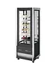 ISA Koel-/Vriesvitrine | CRISTAL TOWER | 565L | RVS/Zwart | -15°C/-18°C & +1°C/+10°C | Geforceerd | 6 Niveaus | Wielen (Geremd) | 750x745x2062(h)mm 