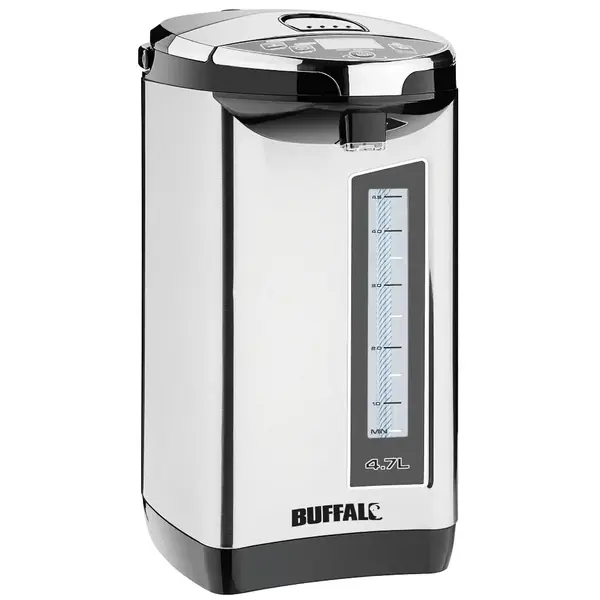 Heetwaterdispenser | RVS/Zwart | 4.7L | 40°C/100°C | 0.75kW (230V) | Elektrische Pomp | Dubbelwandig | 215x300x370(h)mm