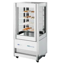 ISA Koel-/Vriesvitrine | CRISTAL TOWER | 473L | RVS/Wit | -15°C/-18°C & +1°C/+10°C | Geforceerd | 4 Niveaus | Wielen (Geremd) | 930x745x1611(h)mm