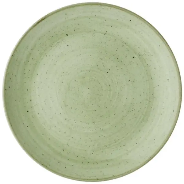 Coupeborden | STONECAST | Keramiek | Saliegroen | 12 Stuks | Ø232mm