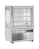 NordCap Koelvitrine | SNELLE | 250L | Aluminium | +4°C/+10°C | Geforceerd | 4 Niveaus | Wielen (Geremd) | 810x630x1200(h)mm 