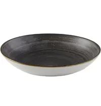 Churchill Coupeschalen | STONECAST RAW | Porselein | Zwart | 113.6cl | 12 Stuks | Ø248x36(h)mm 