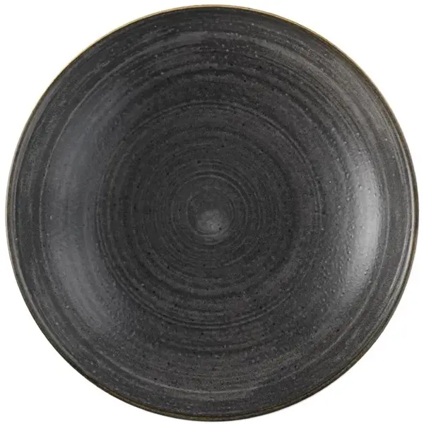 Coupeschalen | STONECAST RAW | Porselein | Zwart | 113.6cl | 12 Stuks | Ø248x36(h)mm