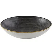Churchill Coupeschalen | STONECAST RAW | Porselein | Zwart | 42.6cl | 12 Stuks | Ø182x30(h)mm 