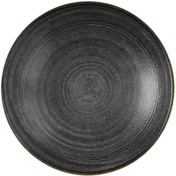 Coupeschalen | STONECAST RAW | Porselein | Zwart | 42.6cl | 12 Stuks | Ø182x30(h)mm