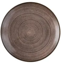 Churchill Coupeborden | STONECAST RAW | Porselein | Bruin | 12 Stuks | Ø260mm