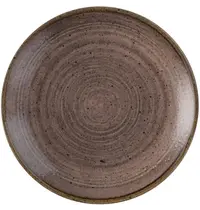 Churchill Coupeborden | STONECAST RAW | Porselein | Bruin | 12 Stuks | Ø165mm 