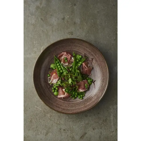 Coupeschalen | STONECAST RAW | Porselein | Bruin | 113.6cl | 12 Stuks | Ø248x36(h)mm