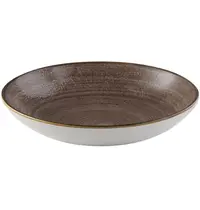 Churchill Coupeschalen | STONECAST RAW | Porselein | Bruin | 42.6cl | 12 Stuks | Ø182x30(h)mm