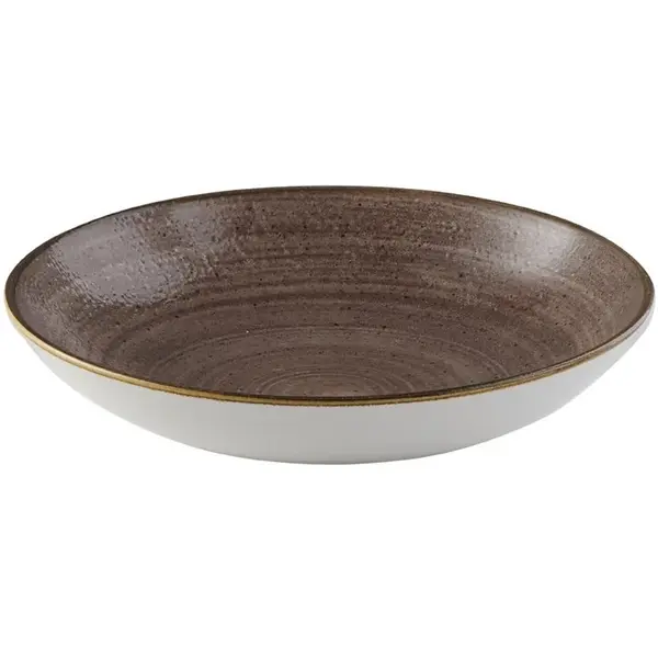 Coupeschalen | STONECAST RAW | Porselein | Bruin | 42.6cl | 12 Stuks | Ø182x30(h)mm