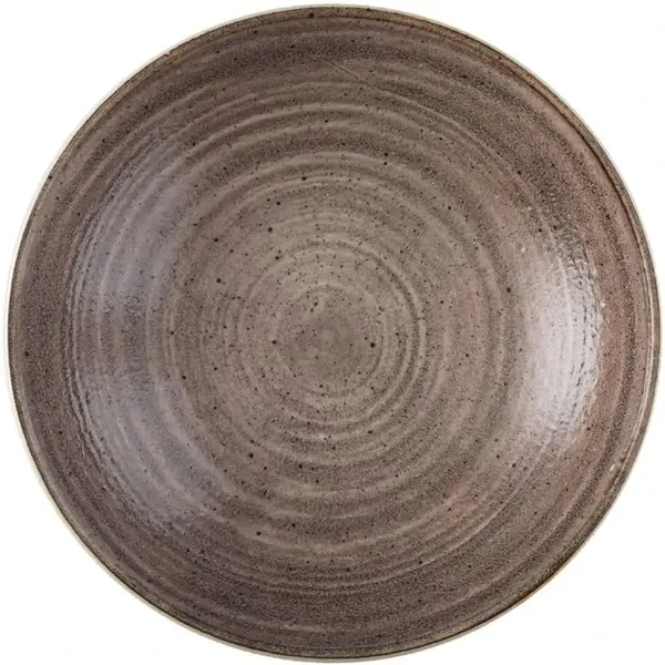 Coupeschalen | STONECAST RAW | Porselein | Bruin | 42.6cl | 12 Stuks | Ø182x30(h)mm