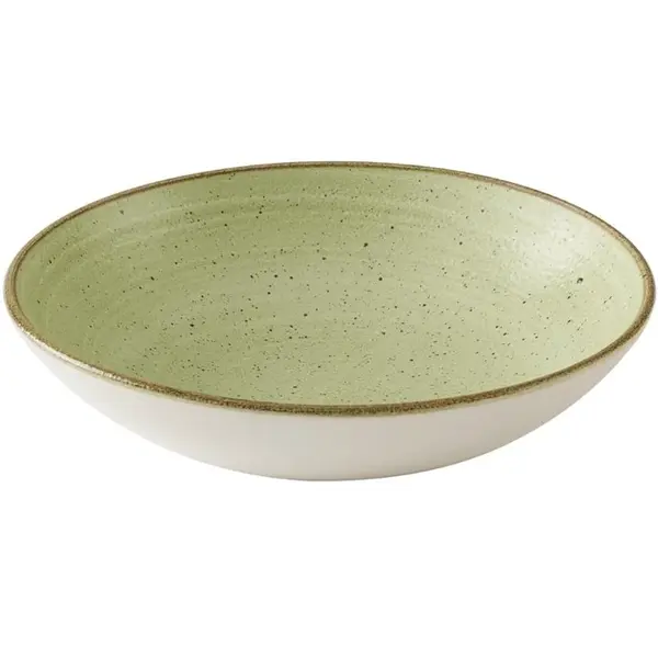 Coupeschalen | STONECAST RAW | Porselein | Lichtgroen | 42.6cl | 12 Stuks | Ø182x30(h)mm