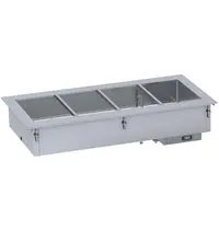 CombiSteel Bain-Marie | DROP-IN | 4/1 GN | +30°C/+90°C | Handmatige Watervulling | 1440x610x302(h)mm