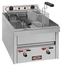 Stilfer Friteuse | Elektrisch | 10+10L | 7.3kW (400V) | Aftapkranen | 400x600x395(h)mm