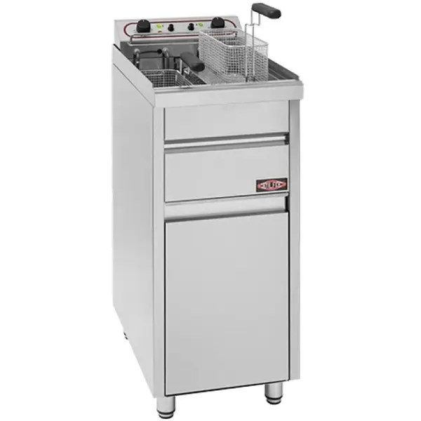 Friteuse | Elektrisch | 10+10L | 7.3kW (400V) | Aftapkranen | 400x600x900(h)mm