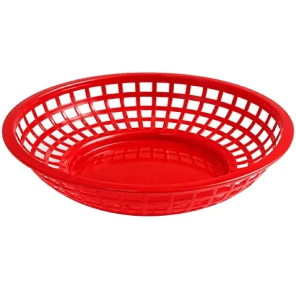 Serveermand | Kunststof | Rood | Per Stuk | Ø200x50(h)mm
