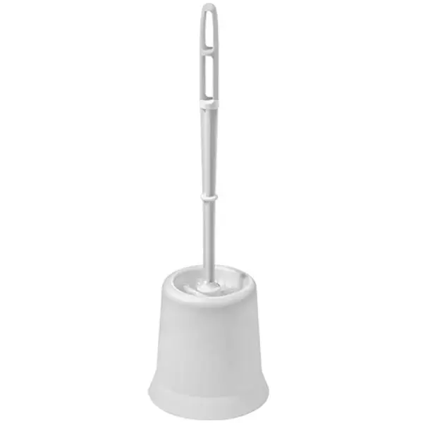 Toiletborstelhouder | Wit | Incl. Borstel | Vrijstaand | 430(h)mm
