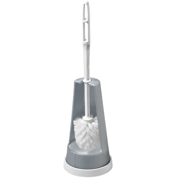 Toiletborstelhouder | Grijs | Incl. Borstel | Vrijstaand | 410(h)mm