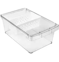 Great Plastic Koelkast Opbergbak | Kunststof (BPA-Vrij) | Transparant | 225x370x140(h)mm 